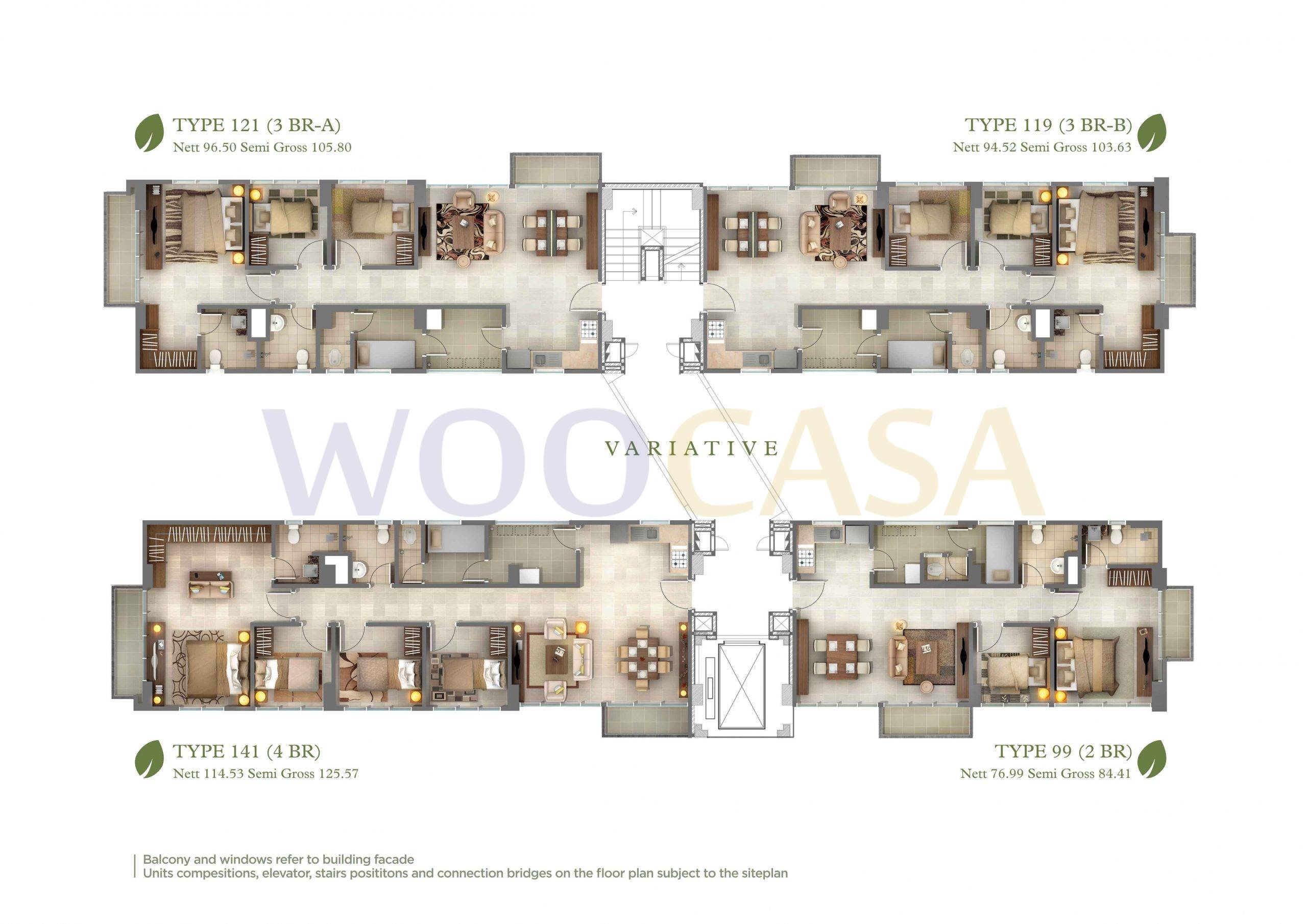 Jual / Sewa Rainbow Springs CondoVillas Summarecon Serpong 4 br