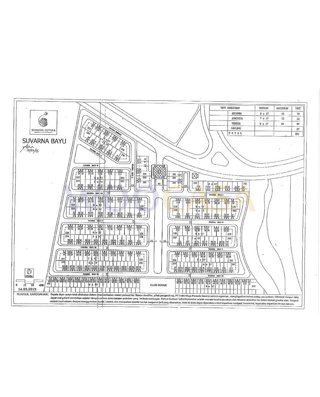 Jual Rumah Suvarna Sutera Jati Cluster Bayu luas 136 m2