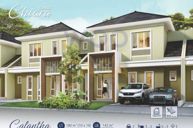 Jual Rumah Suvarna Sutera Cluster Chiara 180m2 2 lantai