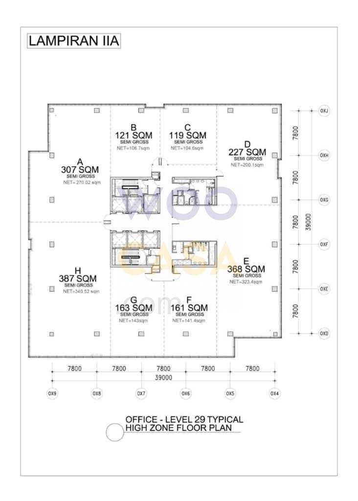 Sewa Kantor 88 Kota Kasablanka 121 sqm High Zone Fitted