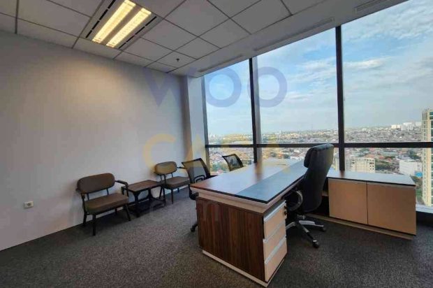 Sewa Kantor Pakuwon Tower Jakarta 229sqm Siap Pakai