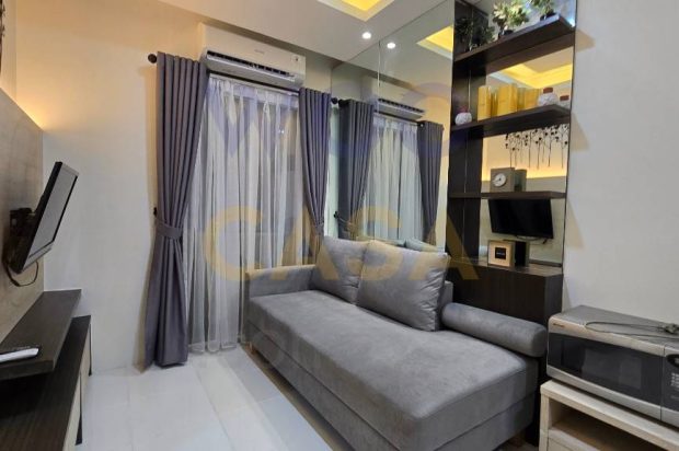 Sewa Signature Park 2BR Siap Huni Full Furnished Renov View Kolam
